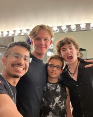 Christopher Convery Instagram - Thrive backstage!