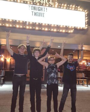 Christopher Convery Instagram - Epic night with my bandmates💥 Thank you Las Vegas and  @thespacelv and everyone who came out to support us THRIVE!
#thrive #christopherconvery #band #epic
