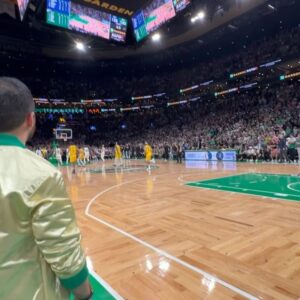 Christopher Mintz-Plasse Instagram - 40% of my posts are Celtics games. 
1-0 baby ☘️☘️☘️☘️☘️☘️☘️☘️☘️