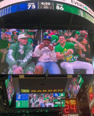 Christopher Mintz-Plasse Instagram - 40% of my posts are Celtics games. 
1-0 baby ☘️☘️☘️☘️☘️☘️☘️☘️☘️