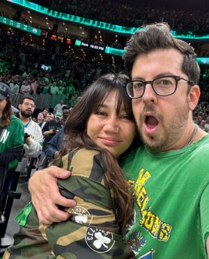 Christopher Mintz-Plasse Instagram - 40% of my posts are Celtics games. 
1-0 baby ☘️☘️☘️☘️☘️☘️☘️☘️☘️