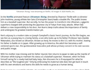 Christopher Sean Instagram - Had the pleasure of writing a review of #ultramanrising for #AWN. @animationworldnetwork 

You can read the article here: 
https://www.awn.com/animationworld/re-view-ultraman-rising-balance-heart-and-mind

@shannon_tindle 
@johnaoshima @mrchristophersean @mrscotstafford 
@haydzilla @marchaimes @mmateumestre @sunmininn @netflix @ilmvfx @netflixgeeked 
@view_conference 

#ultraman #shannontindle #netflix #kaiju #animation#vfx #art #film #3d #drawing #storytelling #conceptart #visualstorytelling #storyboarding #3dart #creativity #digitalart
