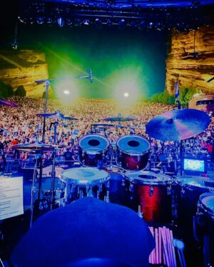 Cindy Blackman Instagram - A few photos from last night @redrocksco w/ @carlossantana