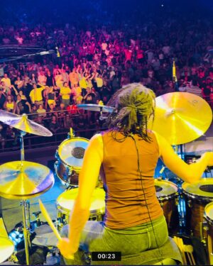 Cindy Blackman Instagram - A few photos from last night @redrocksco w/ @carlossantana