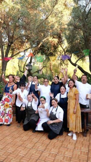 Claudia Sandoval Instagram - Wrapped up a week of culinary excellence with Friday’s unforgettable final dinner at Rancho La Puerta! 🌟 A heartfelt thank you to our incredible chefs Claudette Zepeda, Claudia Sandoval, Maylin Chávez, Reyna Venegas, Vivian Mercado, Paola Rendón, and winemaker Kristin Magnussen for creating an unforgettable dining experience. And to our amazing staff who always shine. 🍷✨ #CulinaryWeek #RanchoLaPuerta #vacationtime #vinos #valledeguadalupe🍷