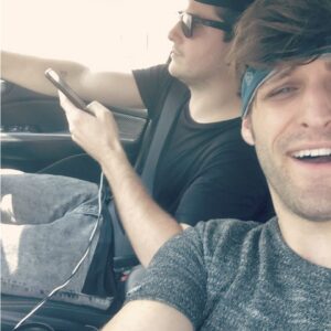 Clayton James Clyne-Brisson Instagram - Dude who the hell goes on their phone while driving like have some respect for the person in your car. Me idiot. Totally joking he's in a call and we're parked. I have Parkinson's