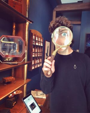 Clayton James Clyne-Brisson Instagram - I’m at the #alienzoo and I’ve decided I work here now, not even @drmscape can make me leave. They are trying to make me leave. I’m hiding under a table now and they’re looking for me. Come help, I’m at century city mall planet Zyron. #partner