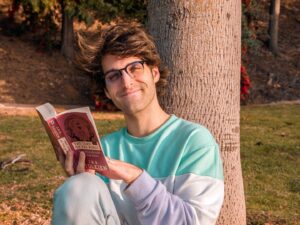 Clayton James Clyne-Brisson Instagram - I wear many hats, and many hairstyles. One of my latest hobbies is reading on the weekends at this hidden gem park I found nearby. And best believe @sebmanofficial is helping me look my best while I read Lord of the Rings. #Undefinable #sponsored