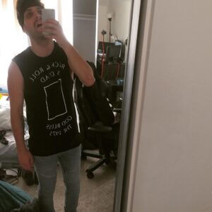 Clayton James Clyne-Brisson Instagram - I could have swore this shirt said Rock and roll is dead, god bless the  1975 not jdpandklsndjsodonfjdkshhd??