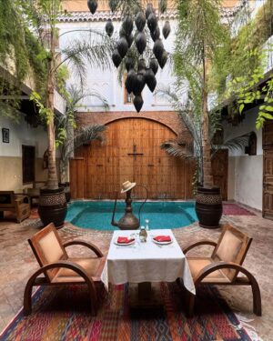 Clémence Botino Instagram - 💙 Marrakech 📍