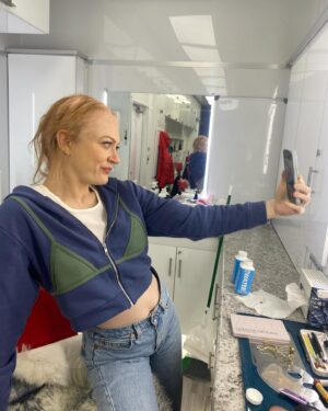 Colby Minifie Instagram - 🚨Spoilers!!!🚨what fun what fun it was to shoot this final episode of season 4, directed by @erickripke1. I screamed so hard when shooting up V I burst all the blood vessels under my eyes. And some track marks to prove it. The final pic is a mishap with the printer in the makeup trailer that produced my favorite pic of me of all time. Thanks Amber!! And a big thanks to @zeelowcee for this epic prosthetic ❤️❤️ big love to the whole crew