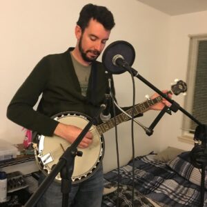 Colin A. Borden Instagram - Throwback to one of the scarier things I've done on stage -- sing and play the banjo. This was a photo from recording the song for our social media campaign; I mostly remember the woman who was asked to sing with me was confused by what time signature I was playing and what key I was singing in. Music is not my forte (pun intended). No one ever threw tomatoes at me, but performing live every evening was daunting. But I did it!