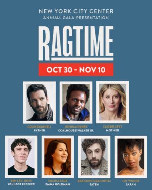 Colin Donnell Instagram - A new syncopation. NYCityCenter.org/Ragtime

JUST ANNOUNCED!
💠 Colin Donnell as Father
💠 Ben Levi Ross as Younger Brother
💠 Shaina Taub as Emma Goldman
💠 Joy Woods as Sarah
