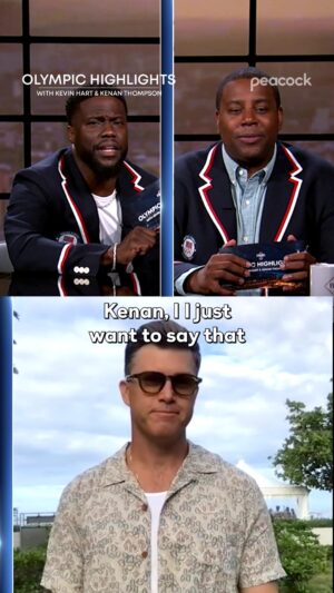 Colin Jost Instagram - The chickens were paid actors. 

#OlympicHighlights with Kevin Hart and Kenan Thompson is streaming now on Peacock.