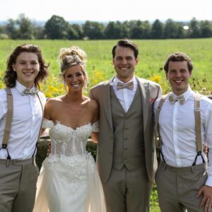 Colton Gobbo Instagram - You ever have a wedding so good that it requires a second round? @shelbygobbo and @spenyrandybrown know the feeling.
A highlight of 2021 (September): seeing these two finally have a chance to tie the knot in the company of their friends, family, and favourite sibling (hello, that’s me).
A celebration of love, life, and an open bar. I love you both so much! Looking forward to round 3. ♥️
#GobboBrown2ElectricBoogaloo