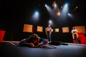 Colton Gobbo Instagram - The Curious Incident of the Dog in the Night-Time.

what an absolute blessing this show has been. and what a joy to work with my friends, new and old! i’m so friggin’ lucky. 🐶
we have 4 shows left. get your tickets! xo

Directed by Jeannette Lambermont-Morey (@lambermorey).
Set and Lighting by Nick Blais (@nblaisdesign).
Costumes by Laura Delchiaro.
Sound Design by Michel Laforge (@michellaforge).
SM’d by Morgan Cook (@morgmcook).
Photos by Juan Echavarria (@juanlacentral).
@yestheatresudbury @sudburytheatre