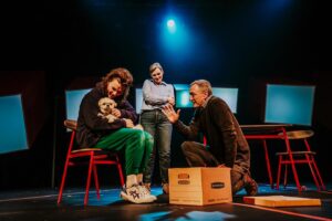Colton Gobbo Instagram - The Curious Incident of the Dog in the Night-Time.

what an absolute blessing this show has been. and what a joy to work with my friends, new and old! i’m so friggin’ lucky. 🐶
we have 4 shows left. get your tickets! xo

Directed by Jeannette Lambermont-Morey (@lambermorey).
Set and Lighting by Nick Blais (@nblaisdesign).
Costumes by Laura Delchiaro.
Sound Design by Michel Laforge (@michellaforge).
SM’d by Morgan Cook (@morgmcook).
Photos by Juan Echavarria (@juanlacentral).
@yestheatresudbury @sudburytheatre