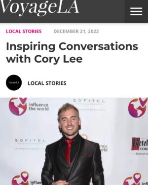 Cory Lee Instagram - Voyage LA magazine published an article about me in their ‘most inspiring stories’ series. Have a look. It’s a quick read into how my life developed from near death experiences as a baby to where I am today with all of my creations. I’m so grateful and truly blessed to have the support that I do from my community. Thanks for all the love. Life is wild!

http://voyagela.com/interview/inspiring-conversations-with-cory-lee-of-influence-the-world/ 

#voyageLA #inspiringstories #ITW #influencetheworld #lightworkers #philanthropy
