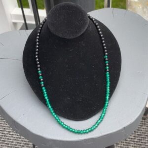 Cory Lee Instagram - I am in love with this emerald geeen onyx necklace. Besides make you look stunning and rich this necklace will give you strength willpower and discipline; soothe heartaches; stabilize your emotions; and transmute negative energy into positive energy to keep you vibing high so that you magnetize your desires to you. I also have a matching bracelet for extra magic. 

DM me or visit my Etsy store in my bio to purchase 

#magic #power #onyx #emerald #energy #hivibe #namaste #rich