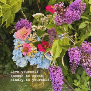 Cosondra Sjostrom Instagram - Love yourself enough to speak kindly to yourself. 🪻🤍 #affirmations