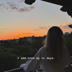 Cosondra Sjostrom Instagram - Make sure and add to your days. 💫🤍 I add love to my days. I add life to my days. I add adventure to my days. I add understanding to my days.