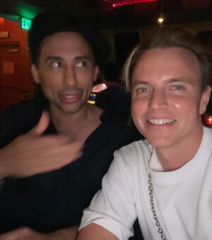 Courtney Act Instagram - Quality time with Pussyface 🤡 🐨