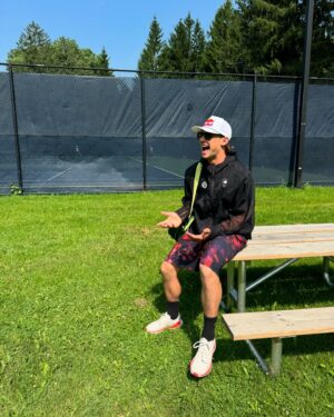 Craig McMorris Instagram - @lululemon x @teamcanada Olympic gear is great for tennis or sitting beside tennis courts and pointing. Can't wait to see the athletes wearing it on the podiums in Paris! 
📸 @mackerjones