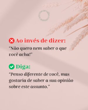 Cris Carvalho Instagram - Aquele conteúdo que vocês gostam! 😏

👉🏻 Trouxe aqui algumas opções de trocas inteligentes para comunicar com   elegância.

Adapte os exemplos para o seu dia a dia, tendo em mente que essas trocas são demasiadamente poderosas para a sua comunicação. ✨

Qual delas te surpreendeu mais? 👀
.
.
.
.
.
#comunicacaoemcasal #comunicacaoelegante #comunicacaoestrategica #pnlpractioner#linguagemcorporal #naoverbal #comunicacaoempatica #comunicacaonaoviolenta