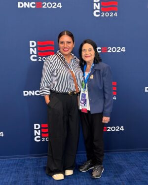 Cristela Alonzo Instagram - Today, I spoke at a panel about passing legislation for care workers and crossed paths with my bestie Dolores as she was on her way to a panel too. Si se puede. ✊🏽❤️