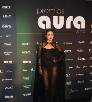 Cristina Rodlo Instagram - Más de la otra noche! ✨⭐️🌝
El outfit tan increíble de @alfredomartinez_brand que belleza colaborar contigo! ❤️
A few more from the other night!
Full look @alfredomartinez_brand ✨
@aura_series 
#premiosaura2024