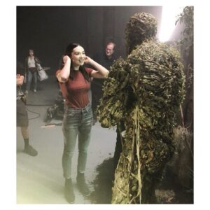 Crystal Reed Instagram - The moment I saw @derekmears as Mr Swampy during our first screen test. What a wonder!
#tbt