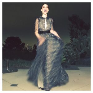 Crystal Reed Instagram - I’ve waiting a very, very long time to wear my favorite designer and I couldn’t be happier:) Don’t stop dreaming. @maisonvalentino