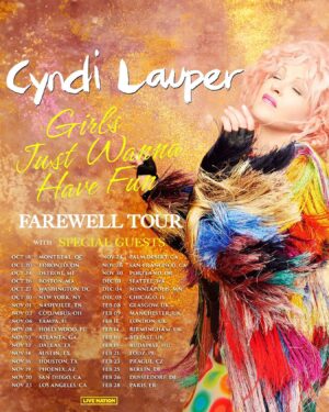 Cyndi Lauper Instagram - Tickets are on sale now for my Girls Just Wanna Have Fun Farewell Tour. It’s gonna be a big celebration and I can’t wait to see you there! Click the link in my bio to get your tickets. 👩🏼‍🎤🎟️🤘🎉