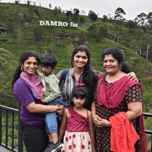 Cynthia Vinolin Instagram - One memorable Trip ✨️ 
Srilanka 2024 !! 
Happy Family = Happy Me 😊 

My kids ❤️ @cynthia_vinolin 
@suzzannahmichelle @shawnmichael.s.d 

#travel #Family #nuwareliya #damro 
#malovema #vacation #travelwithkids