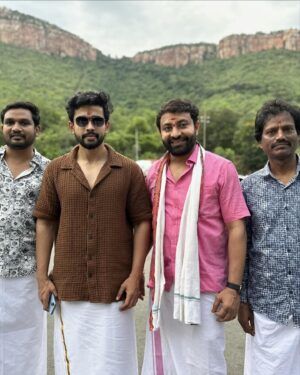 D Gautham Krishna Instagram - Om Namo Venkatesaya… 🛕
As our movie post-production is almost done here at Tirumala With my SOLOBOY team… ✨
Starting promotions soon… Need all your blessings !
#gauthamkrishna #soloboy #tirumala #ttd #omnamovenkatesaya #sevenhills #lordbalaji 🙏