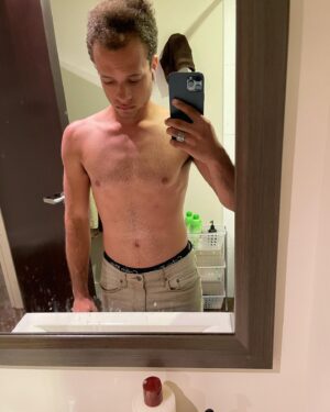Damon J. Gillespie Instagram - 75 Days. 
2 Workouts/Day(One has to be outside). 
1 hour of Spanish/Audio Engineering. 
1 Meal Plan. 
No alocohol. 
No cheats. 
Here are the results. 😅

Thank you @thesweatysteve for pushing me. 
•
•
•
The past two years have been absolute hell for me. Experiences that I thought I would never ever have to feel, see, or endure. I needed to restart. I needed to rebirth. This challenge was so extremely hard. Mainly mentally. But I’m glad I did it. No matter how much I missed hot wings and Zebra Cakes. 🤤