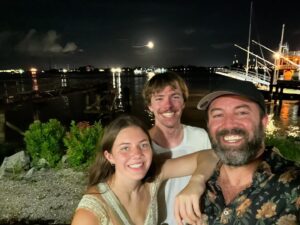 Dan Cummins Instagram - Thank you New Orleans for a great couple of days with the kids! You never disappoint. Big shout out to whoever uploaded 1000 fart sounds to Spotify. Playing that in my pocket at volume while Monroe also played it in her pocket while Kyler begged us to stop asking him "if he was feeling okay" in crowded public places was a trip highlight. Special shoutout to the Insectarium for the nightmares. Also, how 'bout that moon?? Gorgeous. Always love the artistic, untamed energy of this delightfully spooky, soulful city. 🖤