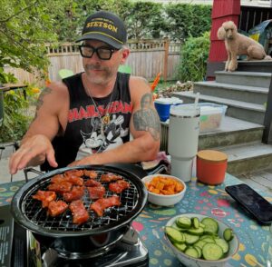 Dan Savage Instagram - The grill master.