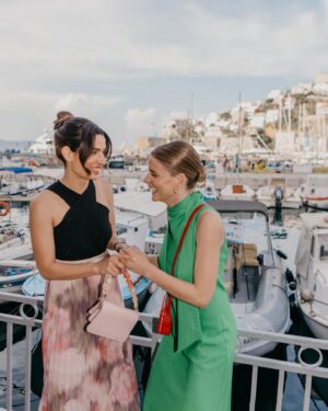 Danae Michalaki Instagram - A day trip to Hydra with @toniasotiropoulou , the perfect way to start off summer with @tedbaker 

#Ad #TedBaker #PostcardsFrom

📽️ @rollingscorpio @tasoka_kouki 
📷 @billoshnookums 
Sound @daphnefarazi
Mua @panagiotis.karakasis 
Hair @iliaskoutsaftikis