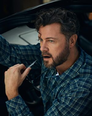 Daniel Feuerriegel Instagram - LETS PLAY A GAME. What am I thinking … ? 

Funniest caption gets a proud nod from me 😌

Added bonus. If the selected caption has also pledged towards my graphic novel - link in bio - I will sign every item in that tier for them ❤️

So make sure it’s a physical tier 😉

📷 @emilysandiferphoto Assist @teejatron 
🤡 @makeup_by_karishma 
👔 @_genevieveaitken