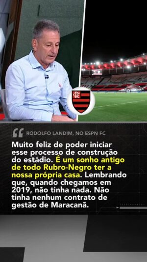 Daniela Boaventura Instagram - Em entrevista exclusiva ao ESPN FC, Rodolfo Landim falou sobre a construção do novo estádio do Flamengo.

#FutebolNaESPN #Flamengo #RodolfoLandim #Maracana #Futebol
