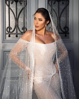 Daniella Rahme Instagram - I am deeply grateful to you all for your love & warm wishes on our wedding day 🤍💍 
#DaniellaRahme #دانييلا_رحمه