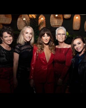 Danielle Harris Instagram - Well, it finally happened. Tune in to @talkscarytomepodcast this Tuesday to hear ALL ABOUT IT!!!!!!!! Heather, Amanda, Scout and I at the afterparty!! @undertheseascout @amandawyss @jamieleecurtis #halloween #screamqueens