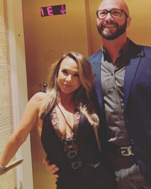 Danielle Harris Instagram - My one and only. I ❤️ you babe. #vegas #wynn @gstafford @honeybirdette