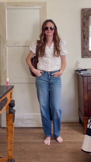Danielle Panabaker Instagram - I’m already dressing for spring; here’s the full look for school drop-off and errands!