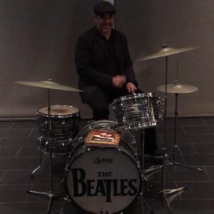 Danny Nucci Instagram - Playing Ringo Starr's drum kit from the Ed Sullivan show...seriously!! #beatles