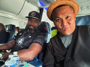 Dante Basco Instagram - Flying to @galaxyconraleigh & look who gets to reconnect! Bone & Pinball together again! #BloodAndBone #KnuckleUp
