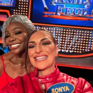 Daria Berenato Instagram - It airs TONIGHT! Definitely a bucket list type experience being on @familyfeudabc 🙏 Tune in tonight 8/7c on @abc to watch us kick some a** !