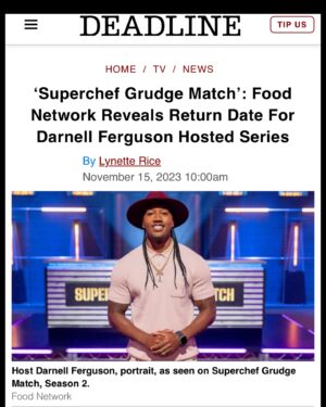 Darnell Ferguson Instagram - *link in bio* Season 2 of SuperChef Grudge Match is Back December 26th on @foodnetwork !! I promise this season we made sure to bring the heat! And amazing grudges #superchef #superchefgrudgematch #itainteasybeingsuper #season2 #settlinggrudges