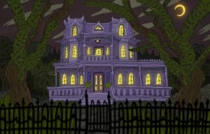Daron Nefcy Instagram - Who do you think lives in this spooky house? Or what? 😈 👹 🧚‍♀️